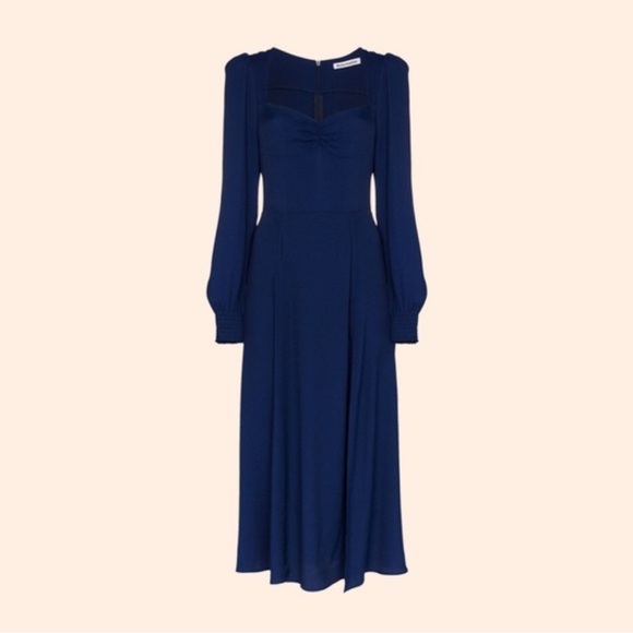 Reformation Hunt Dress in Danube Blue - Picture 1 of 10